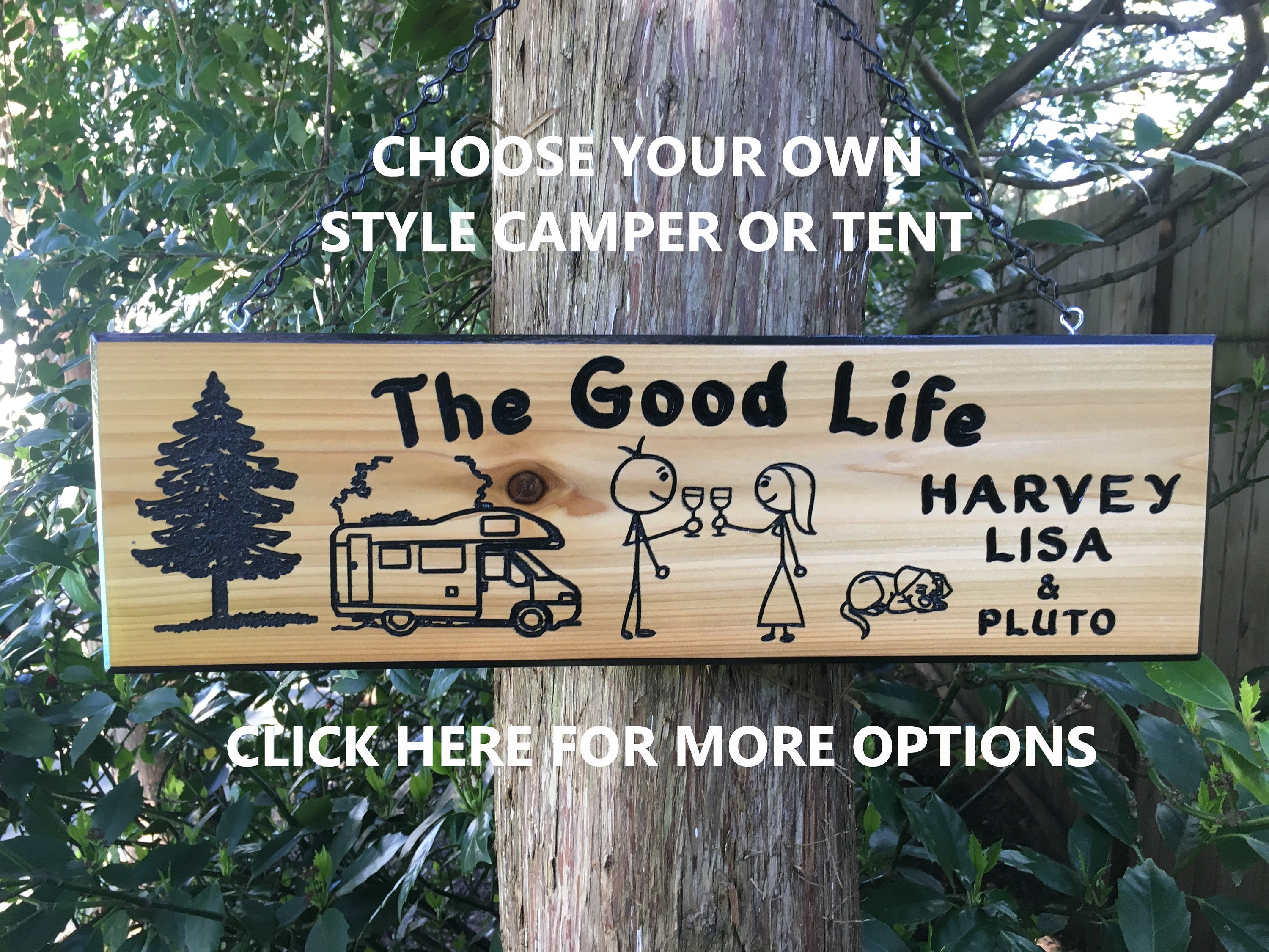 Personalized Camping Sign Custom Camping Sign Personalized Etsy
