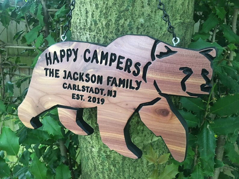 Personalized Camping Sign Custom Camping Sign Personalized Etsy