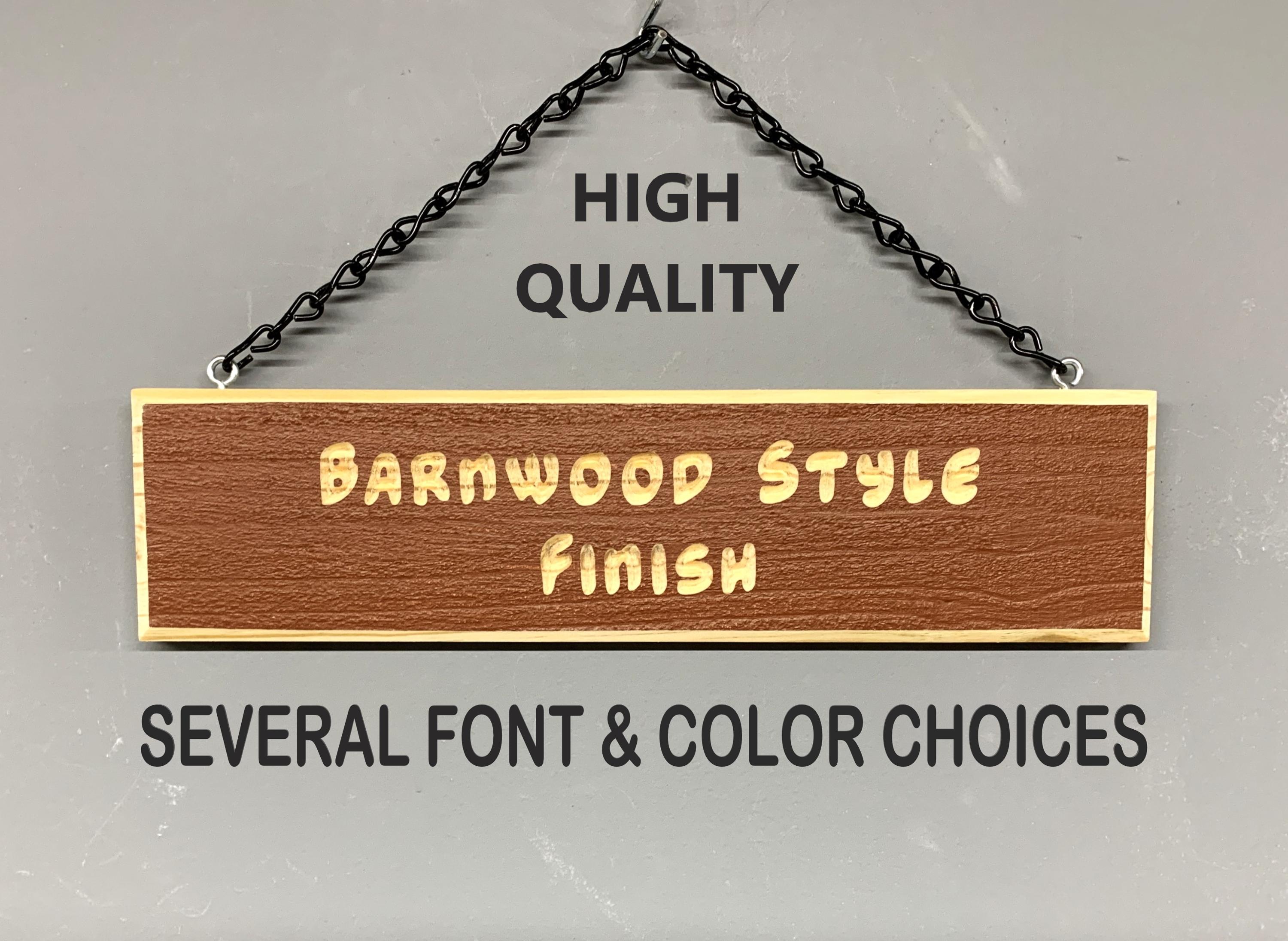Custom Carved Rustic Sign Barnwood Style Rough Sawn Surface Create Your ...