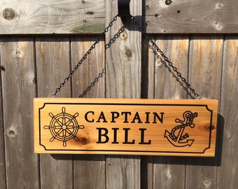 Name Plaque Made To Order RUSTIC SIGN~Custom Small Boat House Dock Home 