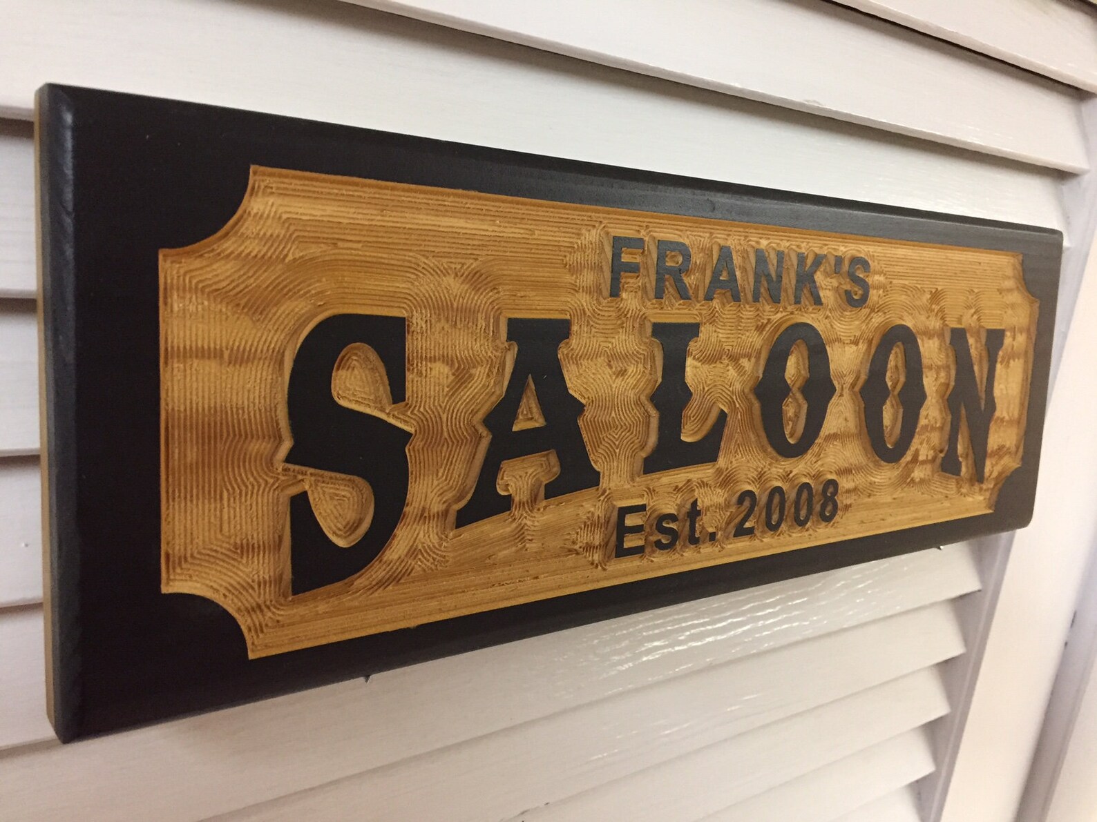 Custom Wood Sign Personalized Custom Carved Sign Raised Letter Etsy