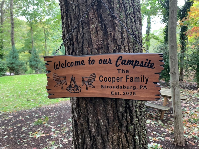 Custom Camping Sign Custom RV Sign Custom Camp Decor Sign Personalized ...
