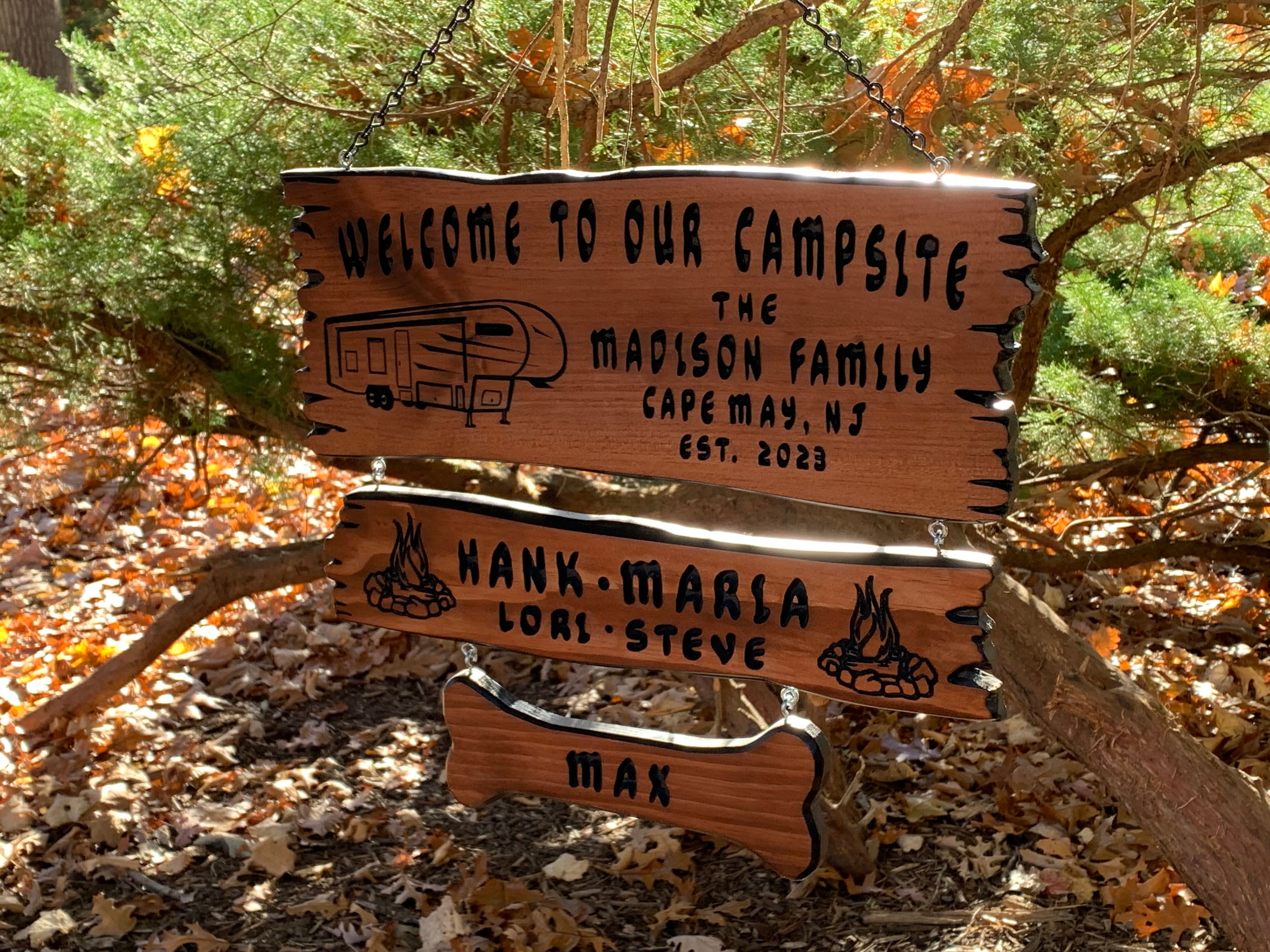 Custom Camping Sign Custom RV Sign Custom Camp Decor Sign Personalized ...