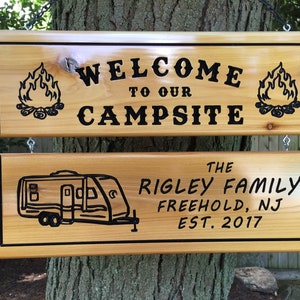 Personalized Camping Sign Custom RV Sign Campsite Sign Glamping Sign Outdoor Sign Custom Made Sign Camping Custom Camp Sign Camping Gift