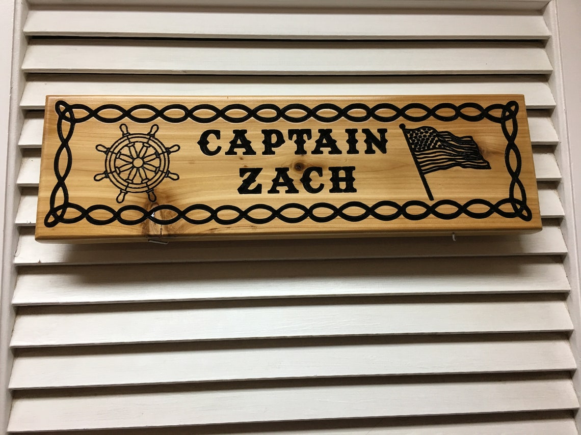 Personalized Boat Plaque Custom Boat Sign Boat Name Sign Etsy