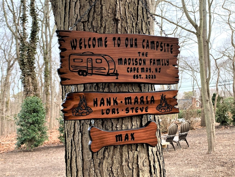 Custom Camping Sign Custom RV Sign Custom Camp Decor Sign Personalized ...