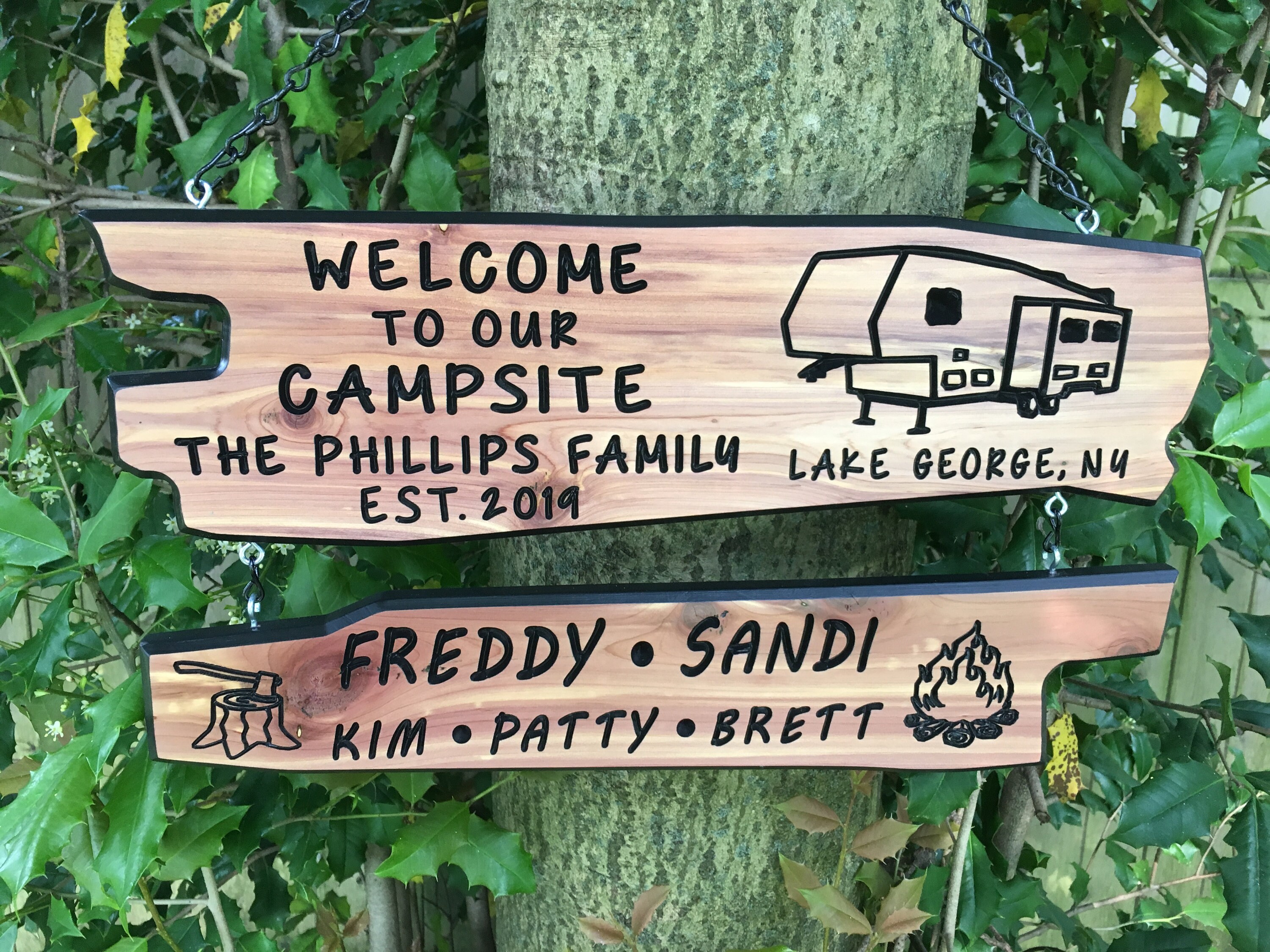 Custom Camping Sign Personalized Camping Sign Rustic Camp Sign Etsy