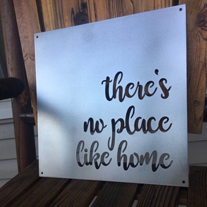 There's No Place Like Home Metal Sign Bad Dog Metalworks Home Decor The Wizard of Oz Themed Art Housewarming Gifts Home Sweet Home image 2