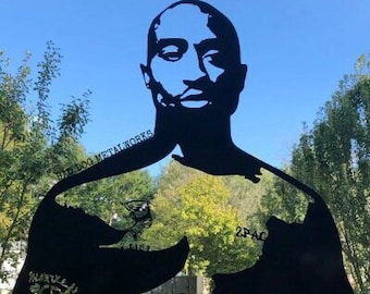 Tupac Portrait Metal Art - Bad Dog Metalworks Home Decor - Thug Life - Rap Music - Tupac Wall Art - Tupac Gifts - 2Pac Sign - 2 Pac Gifts