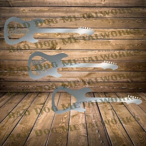 Gitaar monogrammen dxf/svg - Bad Dog Metalworks digitale download - Laser CNC plasma waterjet - gitaar Svg - gitaar Dxf - gitaar monogram Svg