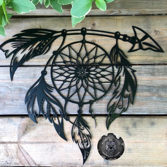 Tribal Dream Catcher - Bad Dog Metalworks Home Decor - Boho Decor