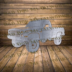 1977 Chevy C10 4x4 Truck Dxf/Svg - Download digitale Bad Dog Metalworks - Laser CNC Plasma Waterjet - Truck Svg Truck Dxf Chevy Dxf Chevy Svg