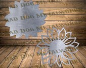 Two Layer Sunflower Svg/Dxf - Bad Dog Metalworks Digital Download - CNC Plasma Laser Waterjet - Sunflower Dxf File for Plasma Cutting