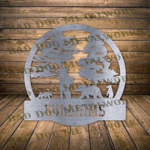 Bear Family Monogram Svg/Dxf - Bad Dog Metalworks Digital Download - Laser CNC Plasma Waterjet - Wilderness Svg - Bear Dxf - Bear Svg
