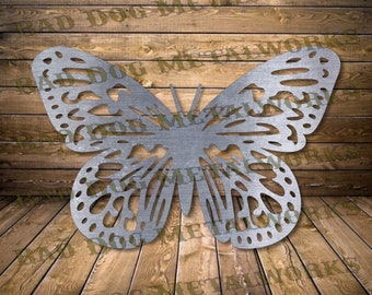 Borboleta Monarca Svg/Dxf - Bad Dog Metalworks Digital Download - CNC Plasma Laser Waterjet - Butterfly Dxf - Jardim Svg - Jardim Dxf