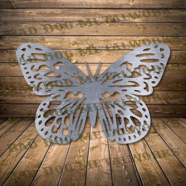 Monarch Butterfly Svg/Dxf - Bad Dog Metalworks Digital Download - CNC Plasma Laser Waterjet - Butterfly Dxf - Garden Svg - Garden Dxf