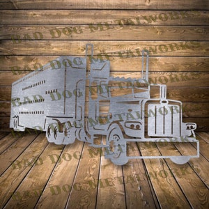 Bull Hauler DXF/SVG - Descarga digital de Bad Dog Metalworks - CNC Plasma Laser Waterjet - Tractor Trailer Svg - Semi Svg - Bull Hauler Svg