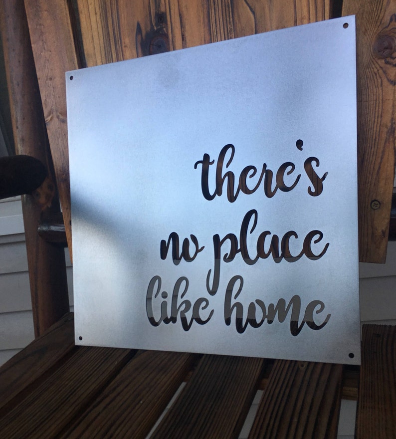 There's No Place Like Home Metal Sign Bad Dog Metalworks Home Decor The Wizard of Oz Themed Art Housewarming Gifts Home Sweet Home image 2