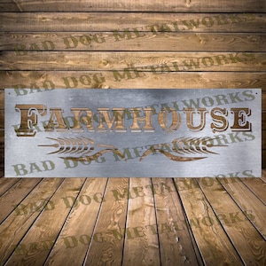 Casa de campo Svg/Dxf - Descarga digital de Bad Dog Metalworks - CNC Plasma Laser Waterjet - Casa de campo Dxf para CNC - Vida en el campo Svg - Granja Dxf