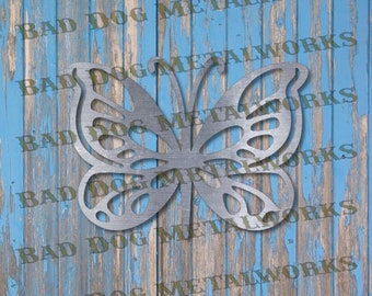 Borboleta Caprichosa Svg - Borboleta Dxf - Bad Dog Metalworks Digital Download CNC Plasma Laser Jato de Água - Jardim de Borboletas Svg - Jardim Dxf