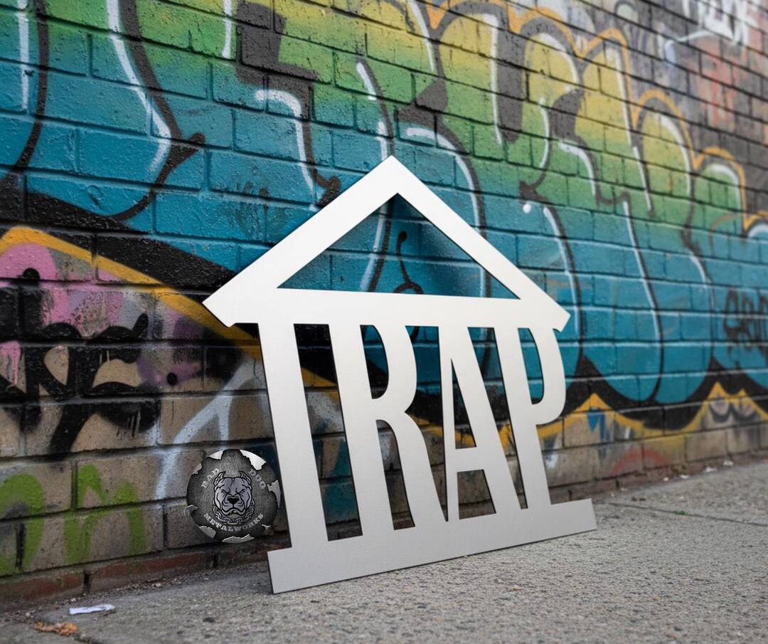 Trap Ratb Sign Trap House OG Sign - Bad Dog Metalworks Home Decor - Trap Decor Trap ...