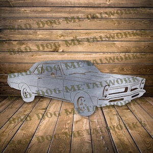 1965 GTO Svg and Dxf Files - Bad Dog Metalworks - Laser - CNC Plasma Waterjet - Cnc Cut Files - Classic Car Svg - Pontiac GTO Dxf - Car Svgs