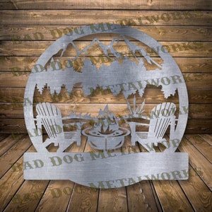 Archivos DXF y SVG de monograma de Lakeside - Descarga digital de Bad Dog Metalworks - Corte por chorro de agua de plasma CNC con láser - Lake Life Svg - Lake Monogram Svg
