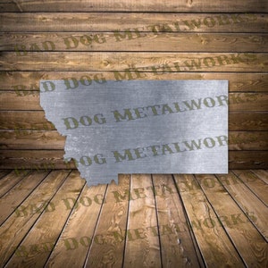Montana State Outline SVG/DXF - Bad Dog Metalworks Digital Download - Laser CNC Plasma Waterjet - Montana Outline Dxf - Montana State Svg