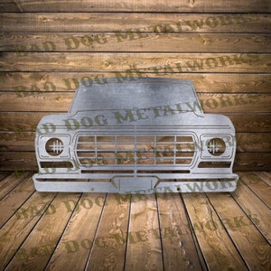 Camión Ford 1978 DXF - SVG - Descarga digital de Bad Dog Metalworks - Corte por chorro de agua con plasma CNC y láser - Archivos DXF para plasma - Camión Svg - Camión DXF