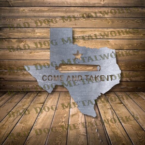 Texas Come and Take It Dxf/Svg - Bad Dog Metalworks Digital Download - CNC Plasma Laser Waterjet - Texas Svg Texas Dxf Come and Take It Svg