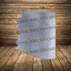 Arizona State Outline Svg/Dxf - Bad Dog Metalworks Digital Download - Laser CNC Plasma Waterjet - AZ State Dxf - Arizona Svg - Arizona Dxf