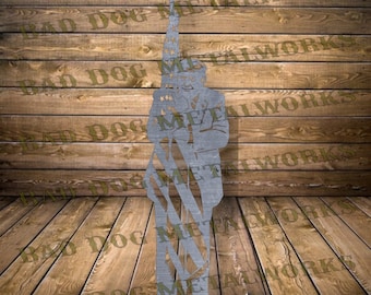 Trump Hugging Flag Dxf/Svg - Bad Dog Metalworks Digital Download - Laser CNC Plasma Waterjet - Trump Svg - Patriotic Svg - Donald Trump Dxf