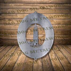 Lighthouse Wind Spinner Dxf Lighthouse Wind Spinner Svg - Bad Dog Metalworks Digital Download - CNC Plasma Laser Waterjet - Wind Catcher Dxf