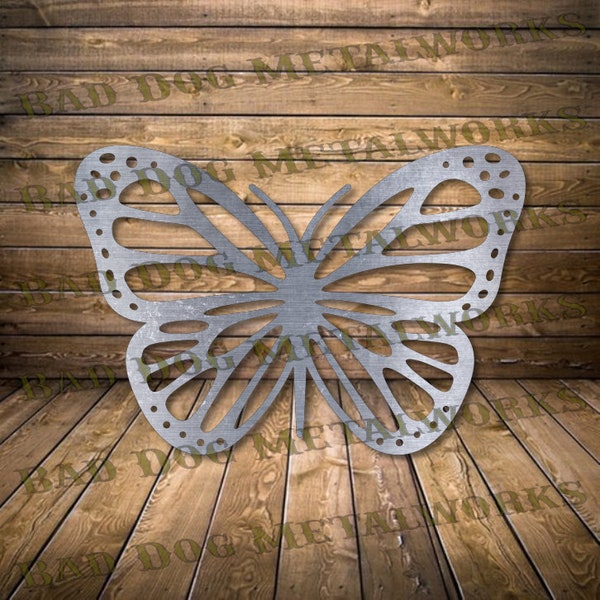 Garden Butterfly Svg - Butterfly Dxf - Bad Dog Metalworks Digital Download - Lasesr CNC Plasma Waterjet - Garden Dxf Garden Svg