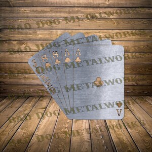 Mano del hombre muerto jugando a las cartas Svg/Dxf - Descarga digital de Bad Dog Metalworks - Laser CNC Plasma Waterjet - Poker Dxf - Poker Svg - Tarjeta Dxf