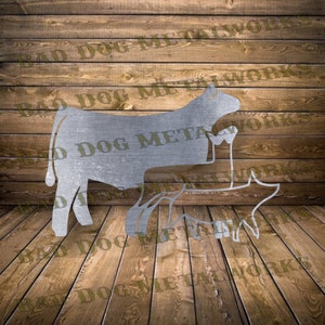 Animaux de la ferme Svg/Dxf pour plasma CNC - Bad Dog Metalworks Téléchargement numérique Laser CNC plasma jet d'eau - cochon Svg vache Dxf mouton Svg