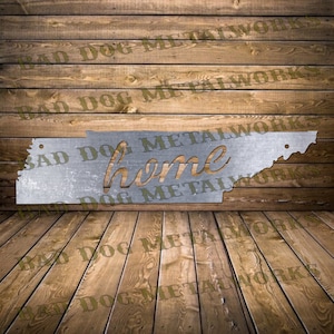 Tennessee Home SVG/DXF - Bad Dog Metalworks digitale download - Laser CNC plasma waterjet - Tennessee Home Dxf - Tennessee Svg Tennessee Dxf