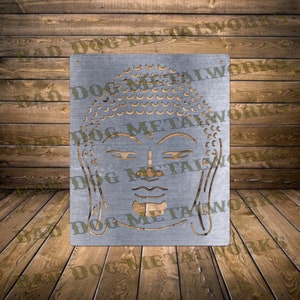 Buddha Head Svg/Dxf - Bad Dog Metalworks Digital Download - Laser CNC Plasma Waterjet - Buddha Head Dxf - Buddha Statue Svg - Buddha Dxf