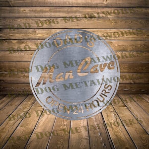 Cueva del hombre de papá Dxf/Svg - Descarga digital de Bad Dog Metalworks - Láser CNC Plasma Waterjet - Cueva del hombre Svg - Cueva del hombre Dxf - Garaje del papá Svg