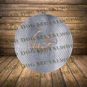 Eagle Wind Spinner Dxf - Wind Spinner Svg - Bad Dog Metalworks Digital Download - CNC Plasma Laser Waterjet - Eagle Wind Catcher Dxf