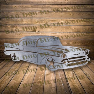 Chevy Approach del 57 (DXF/SVG) - Descarga digital de Bad Dog Metalworks - Láser CNC Plasma Waterjet - Coche clásico (SVG) - Coche clásico (DXF) - Chevy (DXF)