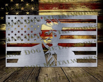 Donald Trump Flag Dxf/Svg - Bad Dog Metalworks Digital Download - Laser CNC Plasma Waterjet - Trump Dxf - Trump Svg - Patriotic Dxf  USA Svg