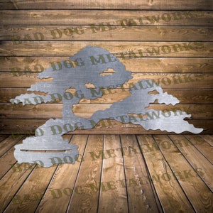 Bonsai Tree Svg/Dxf - Bad Dog Metalworks Digital Download - Laser CNC Plasma Waterjet - Tree Svg - Japanese Svg Japanese Dxf - Nature Svg