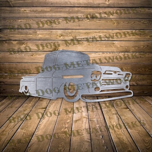 1959 Chevy Apache Truck Dxf/Svg - Bad Dog Metalworks Digital Download - Laser CNC Plasma Waterjet - Truck Svg - Truck Dxf - Chevy Dxf