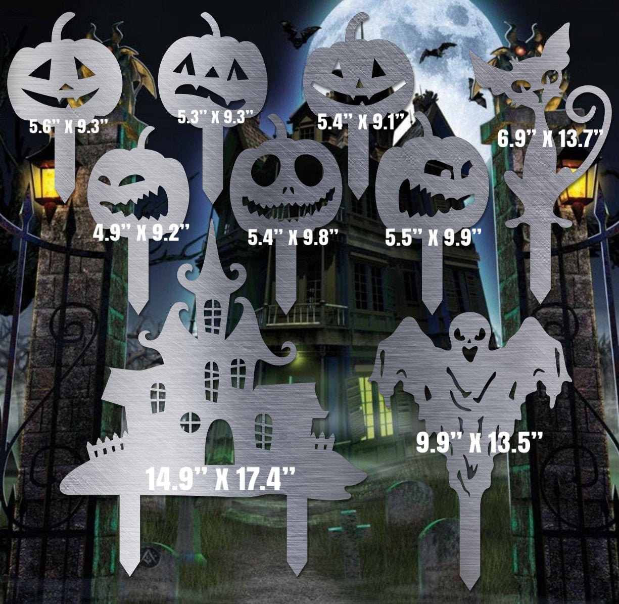 Halloween Yard Stakes Svg/Dxf - Bad Dog Metalworks Digital Download -…