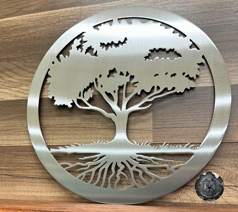 Oak Tree of Life Metal Wall Art - Wedding Gifts - Nursery Decor - Deep ...