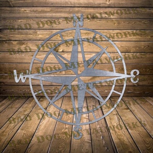 Bussola nautica SVG/DXF - Download digitale Bad Dog Metalworks - Laser CNC Plasma Waterjet - Bussola Dxf - Svg nautico - Svg costiero