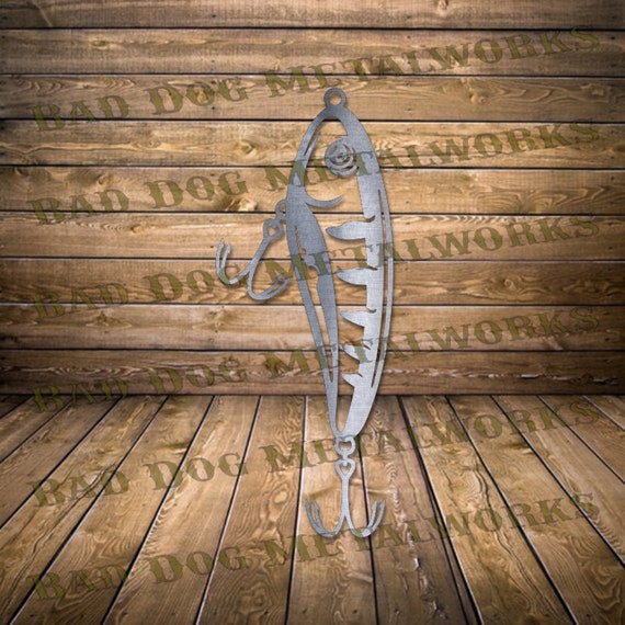 cnc wooden fishing lures Fishing Lure Svg and Dxf - Laser CNC Plasma Waterjet - Bad Dog Metalworks  Digital Download - Fishing Lure Dxf - Fishing Svg - Fishing Dxf