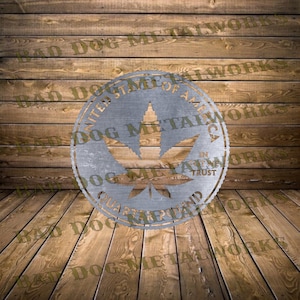 Cuarto de libra de marihuana, cuarto de libra, Dxf/Svg - Descarga digital de Bad Dog Metalworks - Láser CNC Plasma Waterjet - Marihuana Dxf - Marihuana Svg - Marihuana Svg