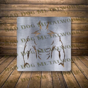 Flex Male Bodyscape Strongman - Dxf/Svg - Bad Dog Metalworks Digital Download - Laser CNC Plasma Waterjet - Fitness Svg - Gym Svg Gym Dxf